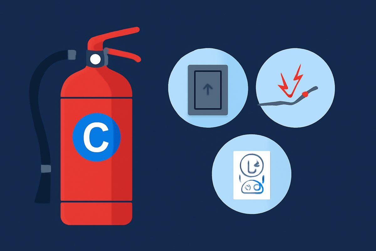 Class C fire extinguisher guide for electrical fires