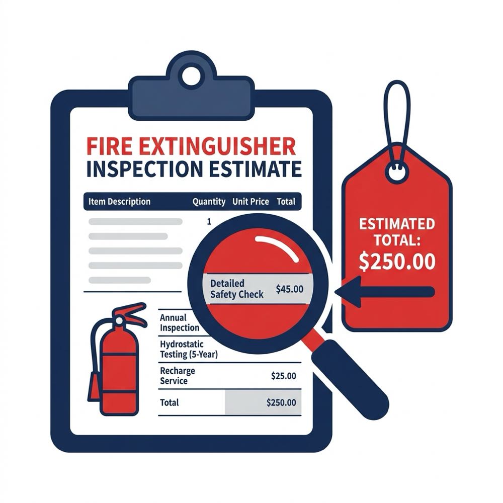 Fire extinguisher inspection cost pricing guide